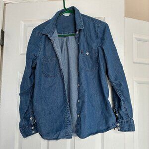 Levi's Denim Button Down Shirt Light